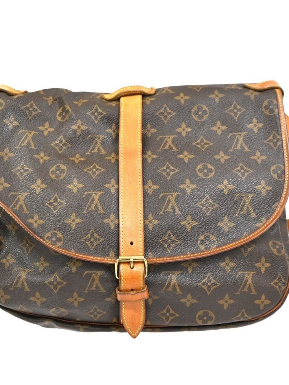 LOUIS VUITTON Saumur 35 Shoulder Bag Monogram Leather BN France M42254 88CA793 - Picture 3 of 16